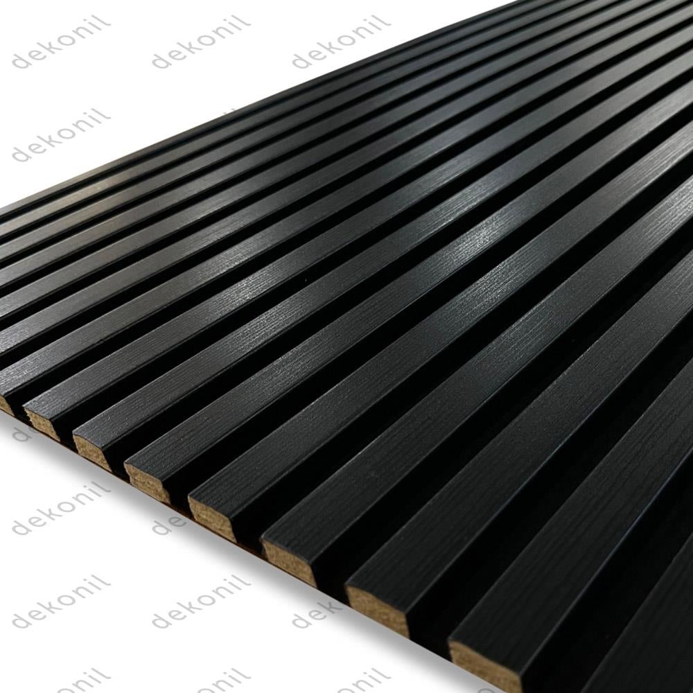 Lux Akustikpaneel Wandpaneel Schwarz 60*280 cm