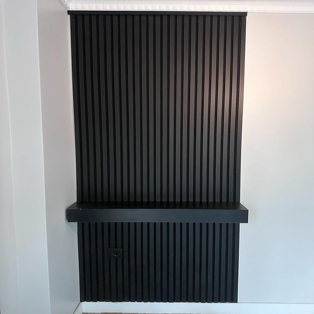 Wandpaneel der neuen Generation, Schwarz, 100 x 275 cm