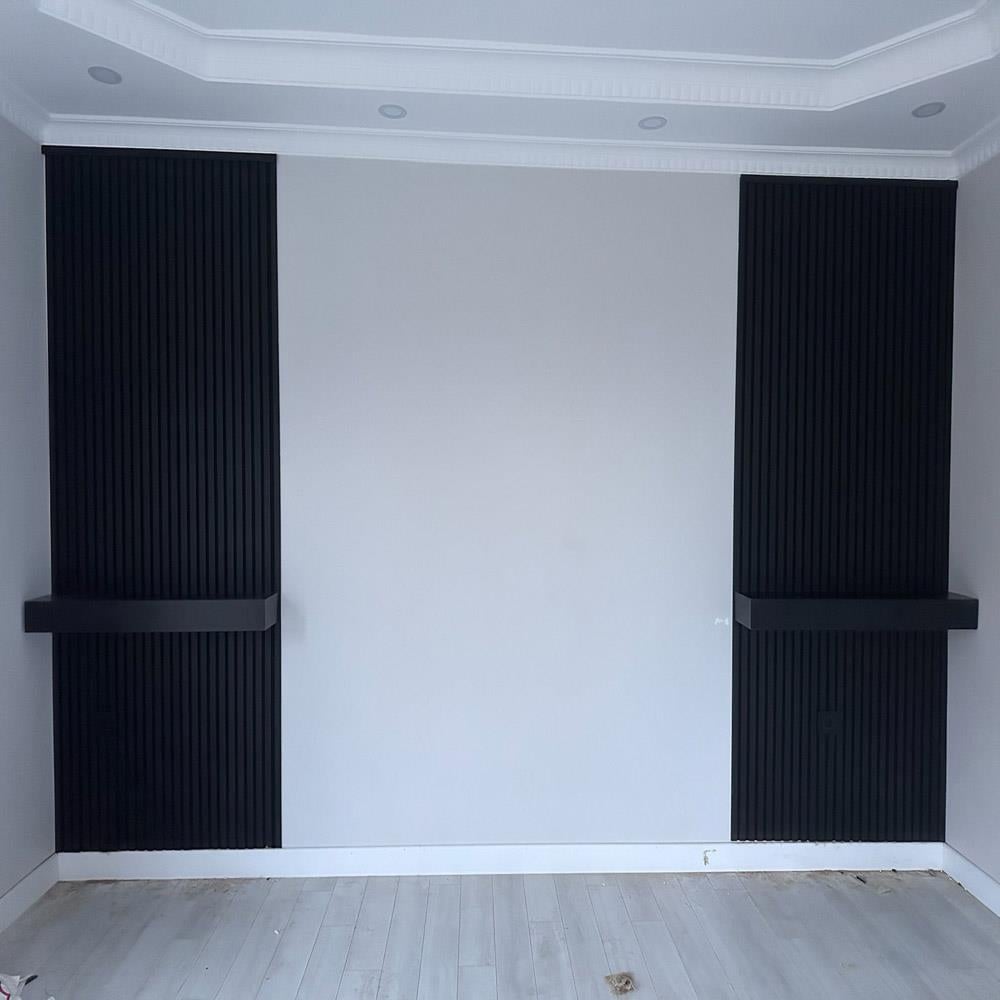 Wandpaneel der neuen Generation, Schwarz, 100 x 275 cm