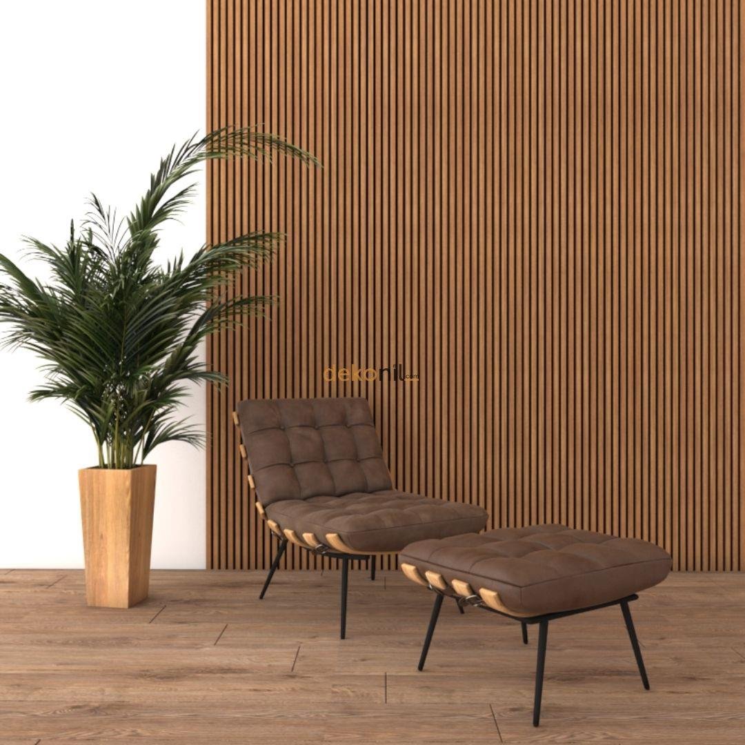 Täfelungswandpaneel der neuen Generation, Teakholz, 100 x 275 cm
