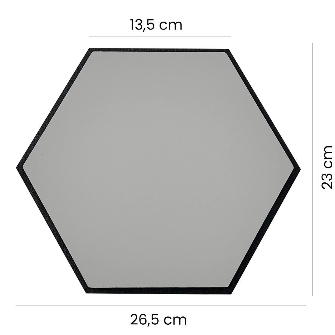 Akustisches sechseckiges anthrazitfarbenes Wabenwandpaneel