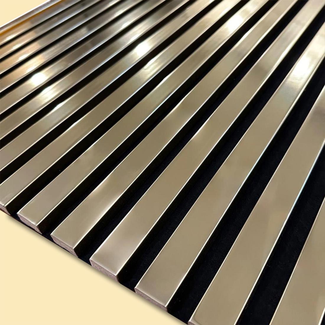 Lux Akustikpaneel Wandpaneel Gold 60*280 cm