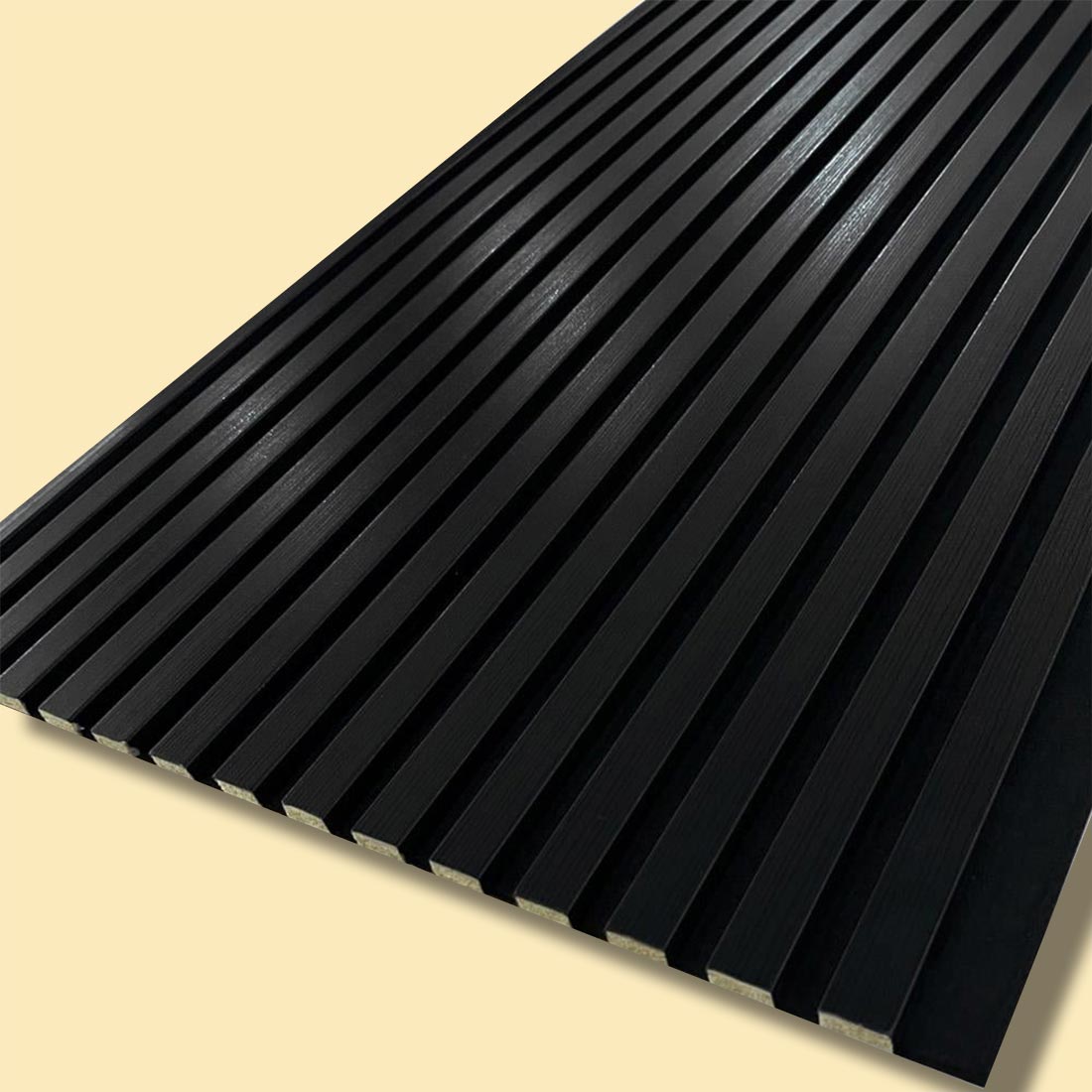 Lux Akustikpaneel Wandpaneel Schwarz 60*280 cm