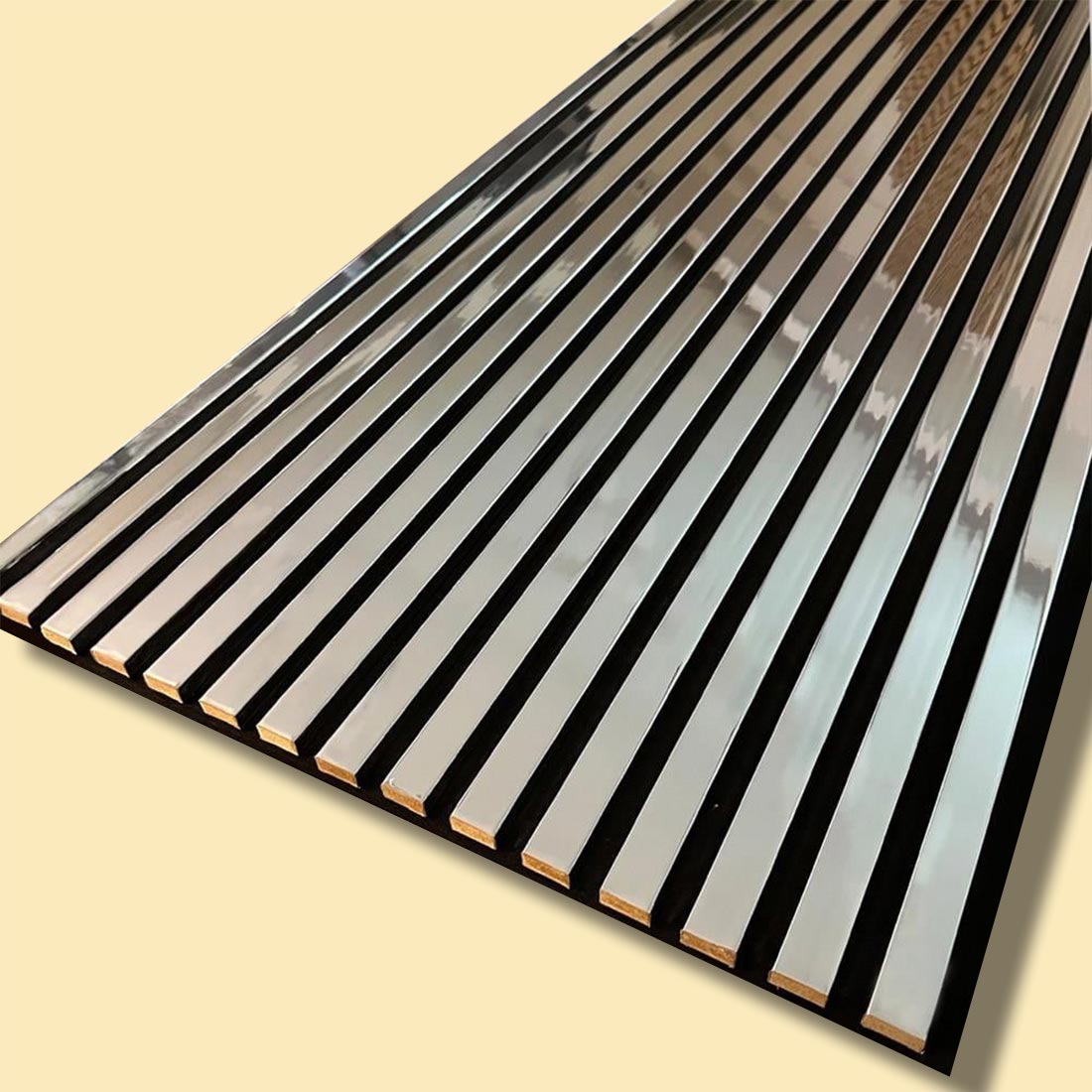 Lux Akustikpaneel Wandpaneel Silber 60*280 cm