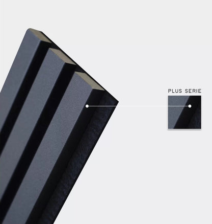 Akustikpaneel WP Plus Schwarz 2400 x 600 mm - 3 Seiten Beschichtet