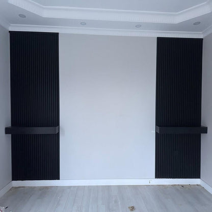 Wandpaneel der neuen Generation, Schwarz, 100 x 275 cm