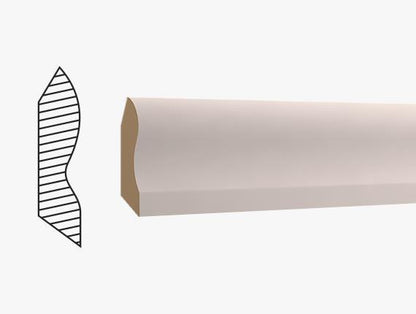 4' Sockelleiste (12mm)