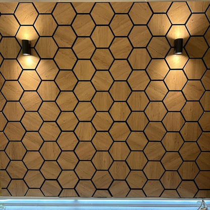 Akustisches Hexagon-Wabenwandpaneel aus Atlantischem Kiefernholz