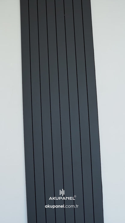 Akustik Paneel WP Plus 7 Farbe Schwarz 2400 x 600 mm - 3 Seiten Beschichtet